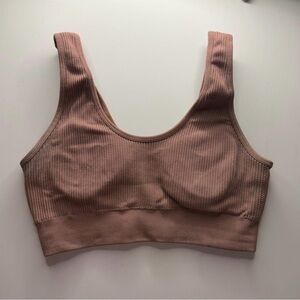 Aerie Ribbed Sports Bra - Soft Pink